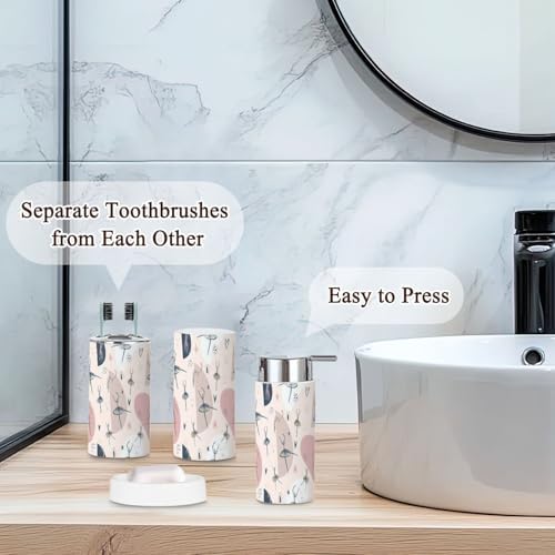 Bathroom Storage Set 6 Pcs Childish Ballerina Design for Organization