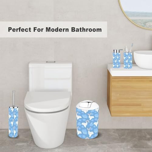 Scandinavian Style 6-Piece Bathroom Accessory Set