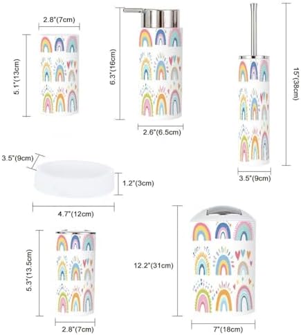 TRANQDEHOM Boho Cartoon bathroom accessory set