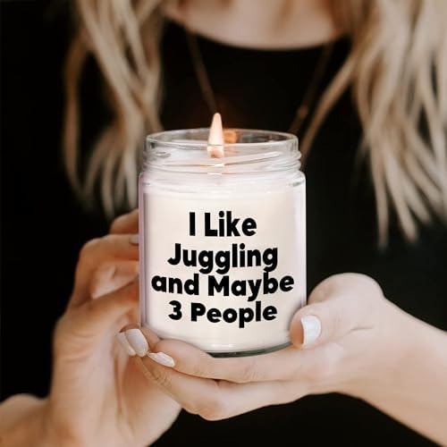 I Like Juggling and Maybe 3 People 9oz Vanilla Soy Candle