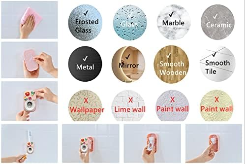 Mr Thumbs 3 Piece Wall Mounted Toothpaste Dispenser Set