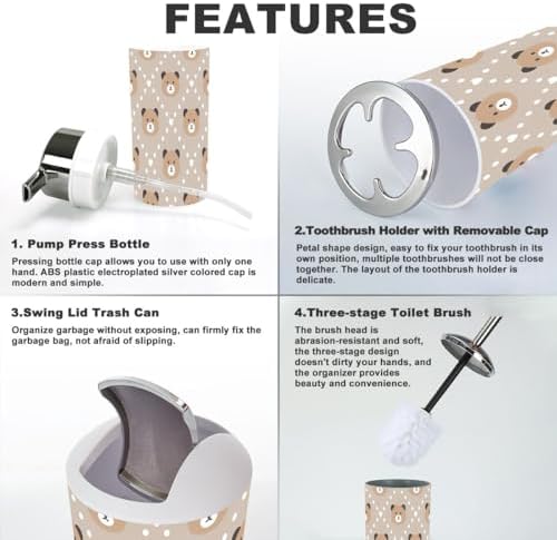 Bathroom Accessory Set 6-Piece