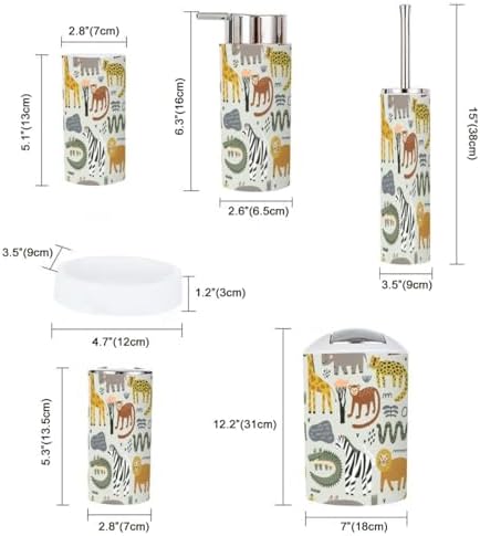 Bathroom Compact Set Modern Style for Home Travel Use