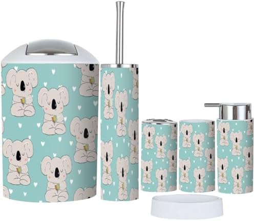 XNGJEMVWXO - Cute Koala Bathroom Accessories Set