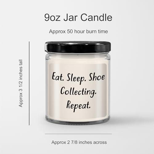 Shoe Collecting Gift Graduation Candle with Quote