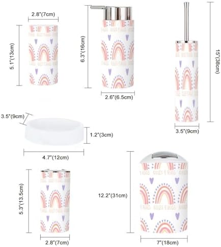 XNGJEMVWXOAesthetic 6-Piece Bath Set