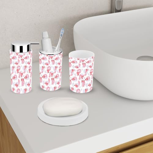 Cute Pink Bathroom Set for Daily Use