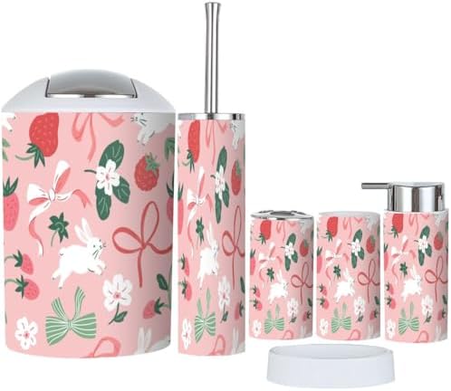 Stylish 6-Piece Bathroom Accessories Set