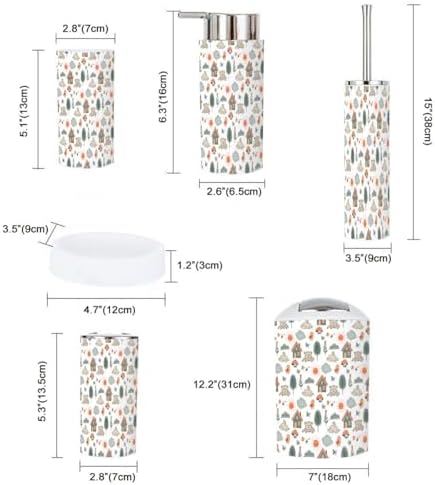 Cute Baby Print 6-Piece Bathroom Set