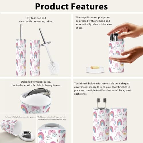 Bathroom Accessory Bohemian Set