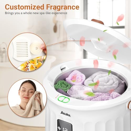 Asuka Luxury Towel Warmer Heated Towel Bucket with LED Display