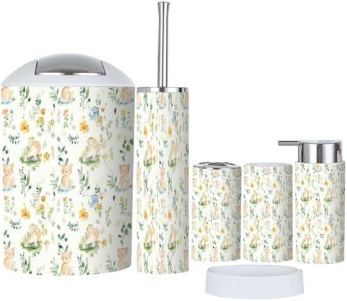 Boho Nursery Rhyme 6-Piece Bathroom Accessory Set