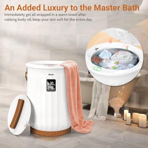 Asuka Luxury Towel Warmer Heated Towel Bucket with LED Display