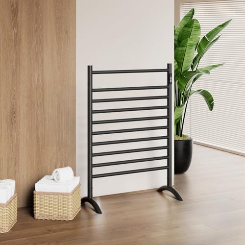 Sturdy Towel Warmer Black stainless Steel