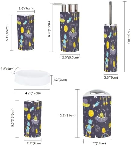 6-Piece Space Robot Bathroom Set for Kids Safe Durable and Stylish