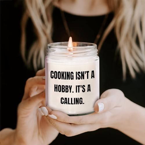 Vanilla Soy Candle with Cooking Quote for Dad