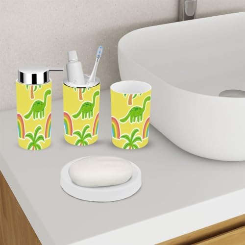 Bathroom Accessory Set - 6-Piece Tidy Organizer with Durable Design
