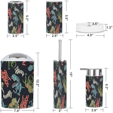 6-Piece Durable Cartoon Bathroom Set