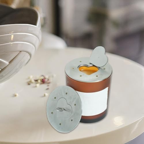 Jar Candle Covers with Heart Design for Home and Office