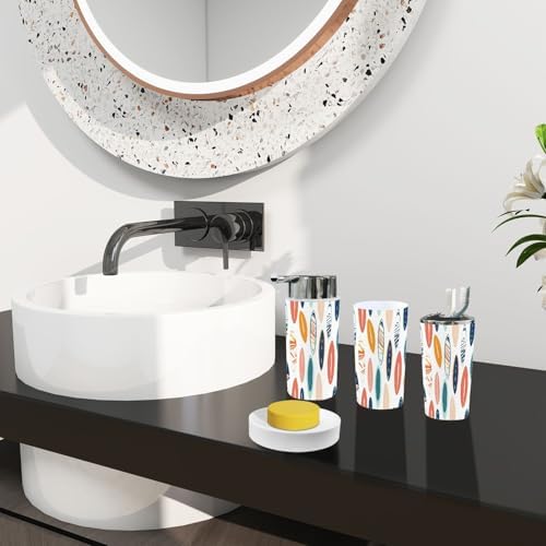 6-Piece Boho Style Bathroom Set with Summer Trend