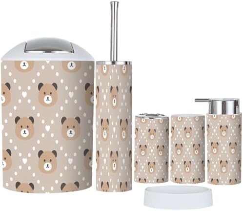Bathroom Accessory Set 6-Piece