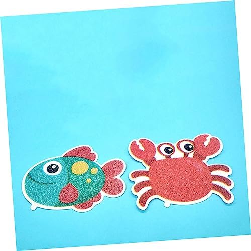 Ensure safe fun with 5Pcs Cartoon Fish Non Slip bathtub stickers