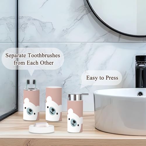 6-Piece Kids Bathroom Accessories Set - Durable Stylish