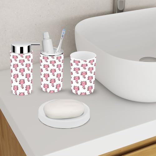 6-Piece Cute Cartoon Bathroom Accessory Set for Kids