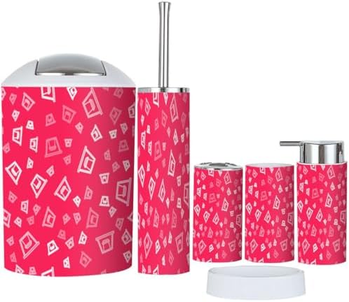 Bathroom Accessories Set 6-Piece All-in-One Storage Cleaning Kit