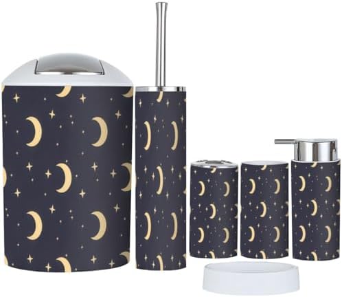 Elegant 6-Piece Bathroom Accessories for Effortless Hygiene