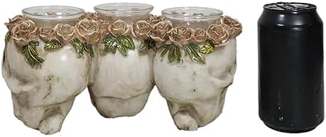 Ebros Gift Trio Gothic Rose Skulls fragrance holder