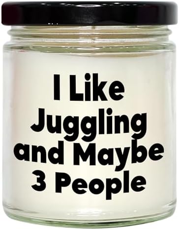 I Like Juggling and Maybe 3 People 9oz Vanilla Soy Candle