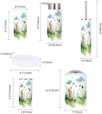 6-Piece Boho Bathroom Accessories Set for Children