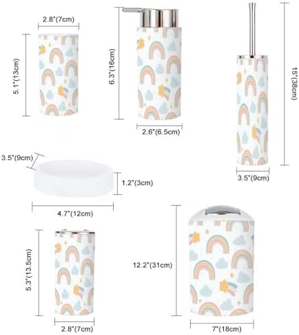 XNGJEMVWXOBathroom Accessory Set 6 Piece countertop