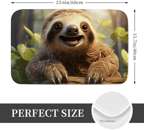 Welcome Home to the Sloth Front Door Mat 236 x 157 in