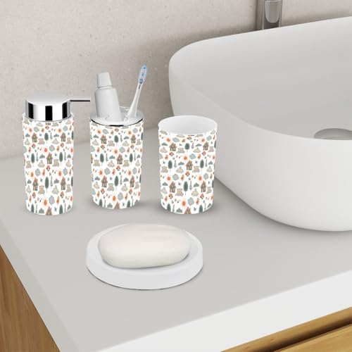 Cute Baby Print 6-Piece Bathroom Set
