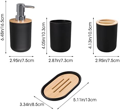 Stylish Bathroom Accessory Set 4-piece