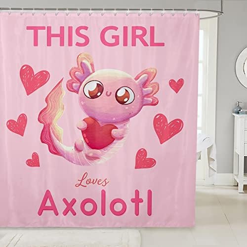 Multipurpose Kids Kawaii Pink shouted Bathtub Curtain