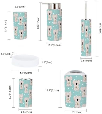 XNGJEMVWXO - Cute Koala Bathroom Accessories Set