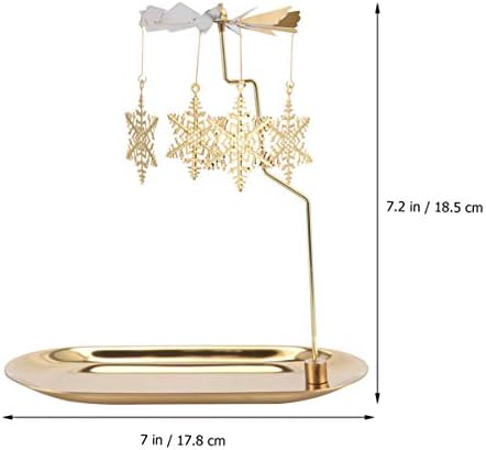 Garneck Rotating Snowflake Candlestick Holder