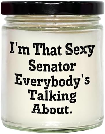 Funny Senator Quote Candle Gift for Christmas