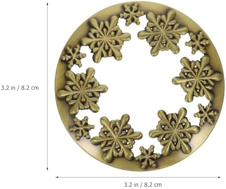Healeved Snowflake Metal Candle Toppers