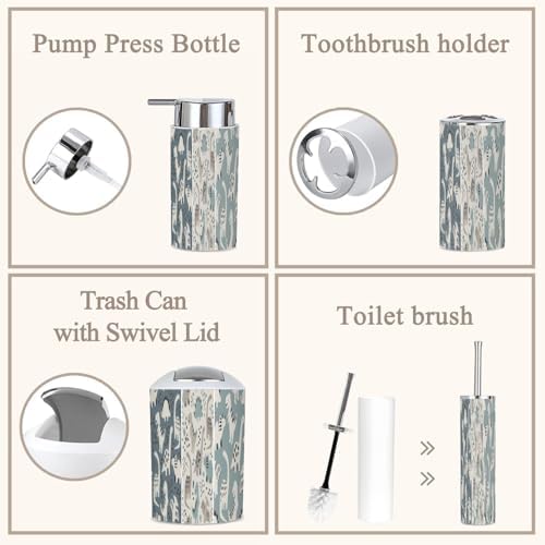Kids Dinosaur-Themed Bathroom Set