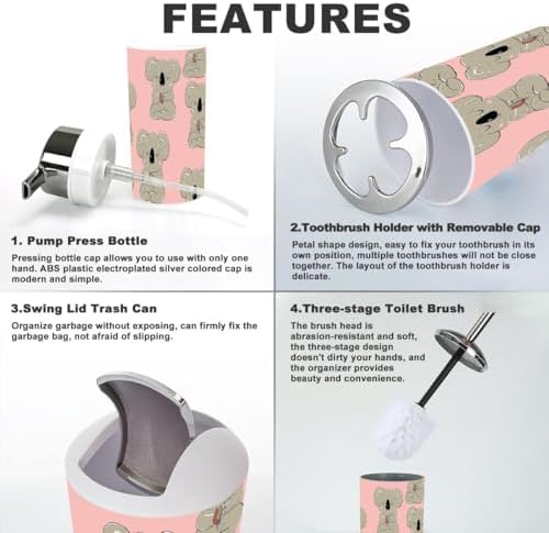 Colorful Koala Bathroom Set