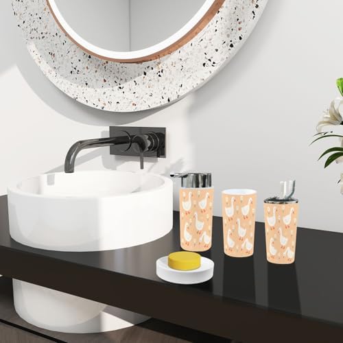 Bath Accessory Set for Kids Adults Stylish DESIGN 6-Piece Set