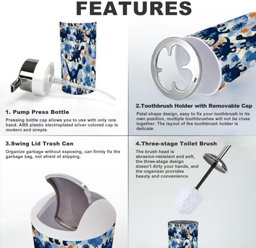 Perfect for Boys Dinosaur-themed mens bathroom essentials