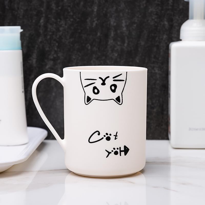 Cartoon Cat Toothbrush Holder Set