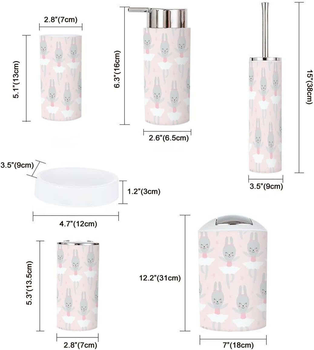 Cute 6-Piece Baby Bunny Replacement Accessory Set