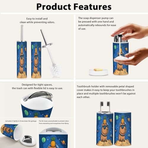 Bathroom Accessory Set Boho Design