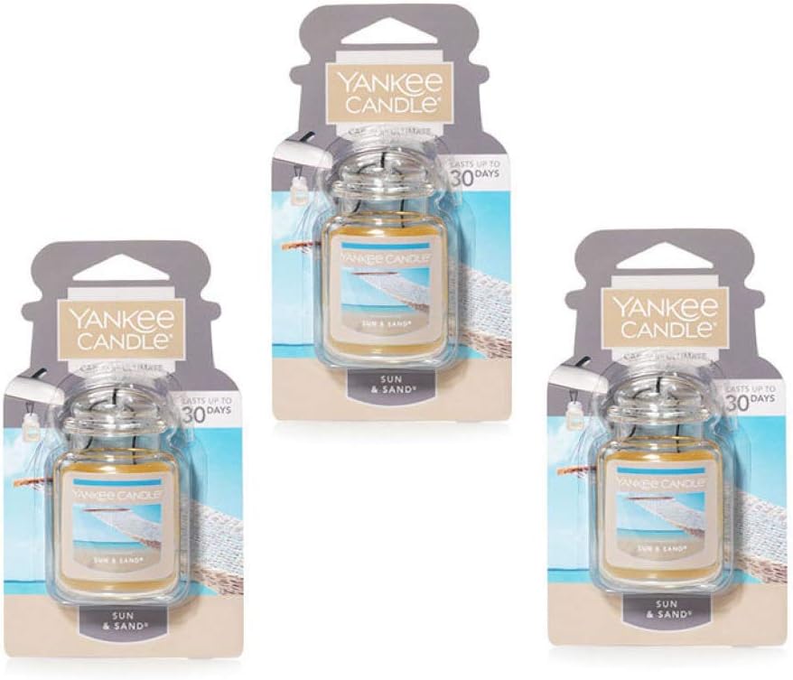 Yankee Candle 3 Pack Sun Sand Car Jar Ultimate